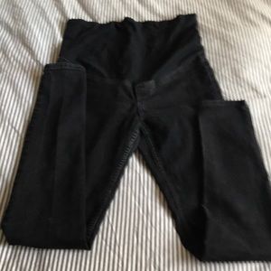 H&M Mama Skinny Black Maternity Jeans Size 8